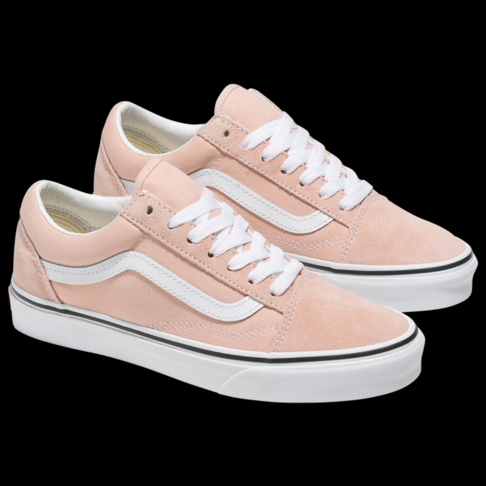 Vans Old Skool Peach and White Low Top Sneakers - Picture 2 of 3